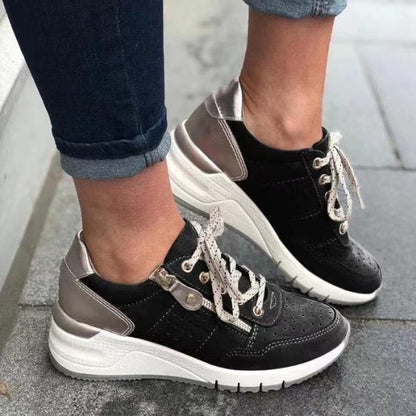 Veloria Orthopedische Wandelschoenen voor Dames – Comfortabele Veterschoenen met Brede Pasvorm