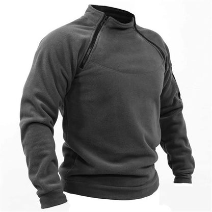 Élanor Heren Fleece Outdoor Sweater met Ritssluiting – Winddicht en Warm Hiking Sweatshirt