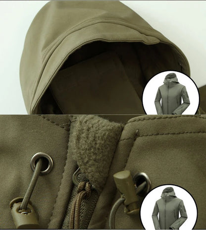 Évoque Heren Softshell Fleece Jas – Waterdicht Outdoor Wandel- en Vrijetijdsjack voor Herfst en Winter