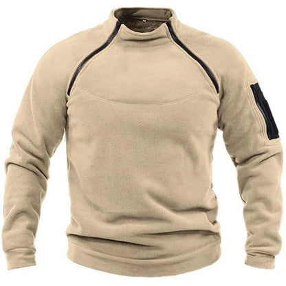 Élanor Heren Fleece Outdoor Sweater met Ritssluiting – Winddicht en Warm Hiking Sweatshirt