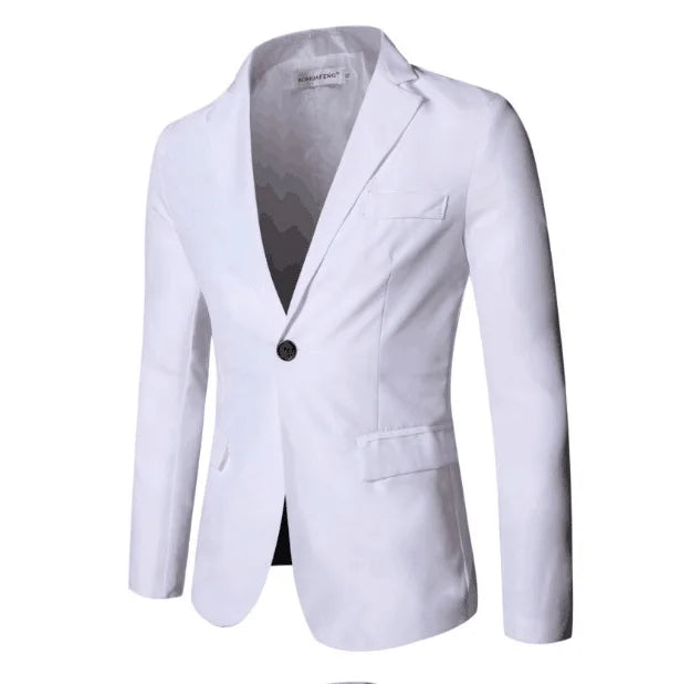 Évoque Dames Tweedelige Set – Slim Fit Blazer met Reverskraag en Hoge Taille Lange Broek