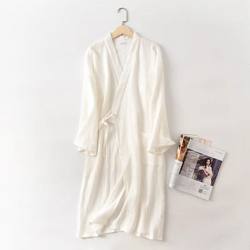 Évoque Katoenen Kimono Badjas voor Dames en Heren