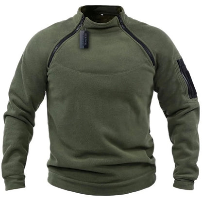 Élanor Heren Fleece Outdoor Sweater met Ritssluiting – Winddicht en Warm Hiking Sweatshirt