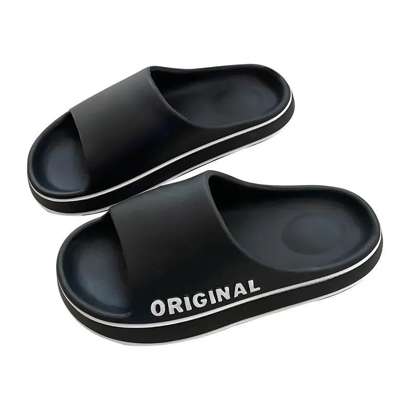 Élanor Dames Heren Slippers – Zomer Sandalen met Dikke Zool en Antislip voor Strand, Badkamer en Binnengebruik
