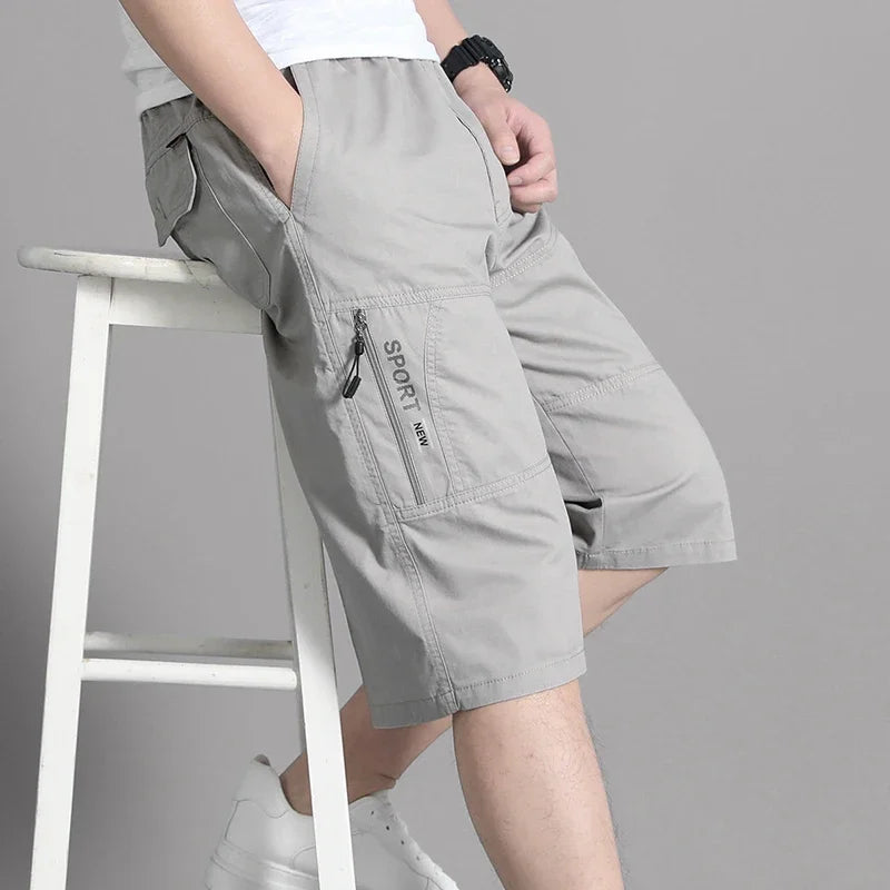 Évoque Heren Cargo Shorts tot op de Knie met Ritszakken