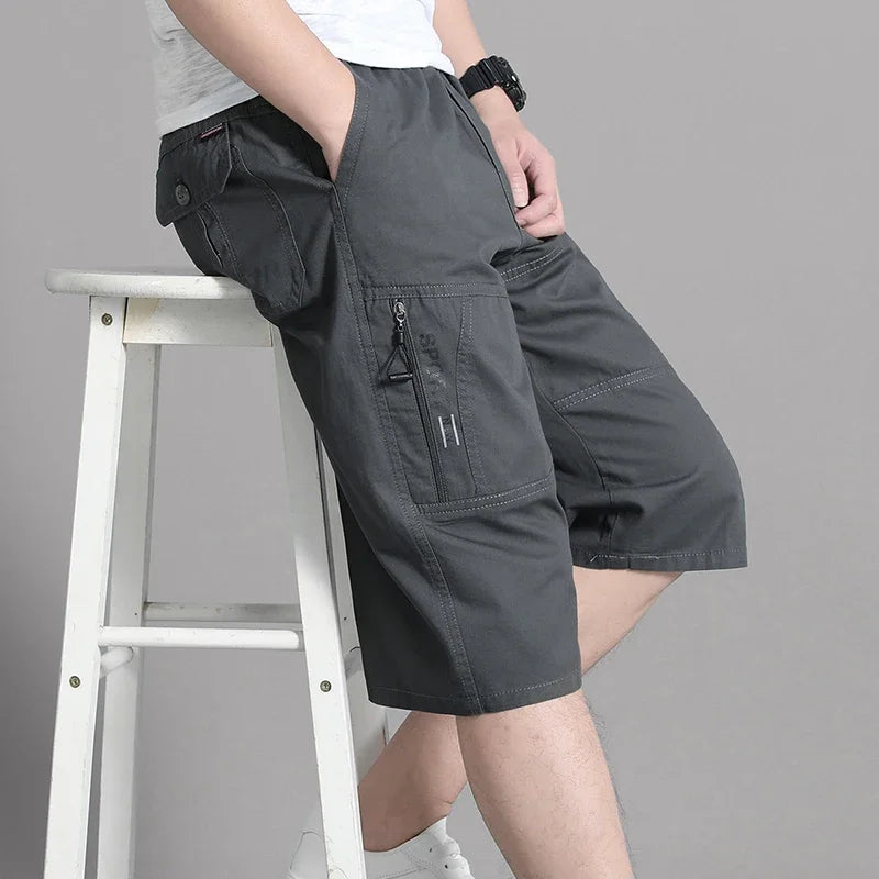 Évoque Heren Cargo Shorts tot op de Knie met Ritszakken