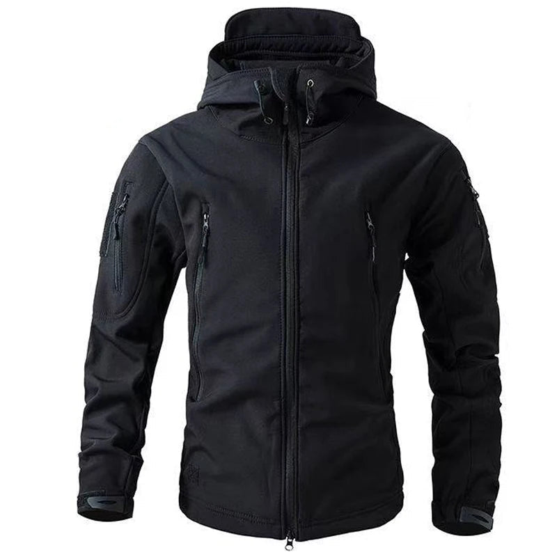 Évoque Heren Softshell Fleece Jas – Waterdicht Outdoor Wandel- en Vrijetijdsjack voor Herfst en Winter