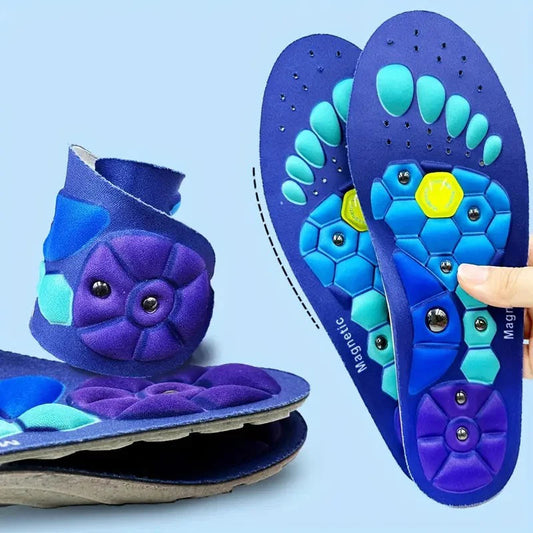 Sereno Orthopedische Magnetische Inlegzolen met Acupressuur en Schokabsorptie