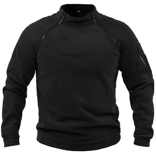 Élanor Heren Fleece Outdoor Sweater met Ritssluiting – Winddicht en Warm Hiking Sweatshirt