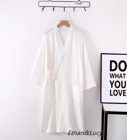 Évoque Katoenen Kimono Badjas voor Dames en Heren
