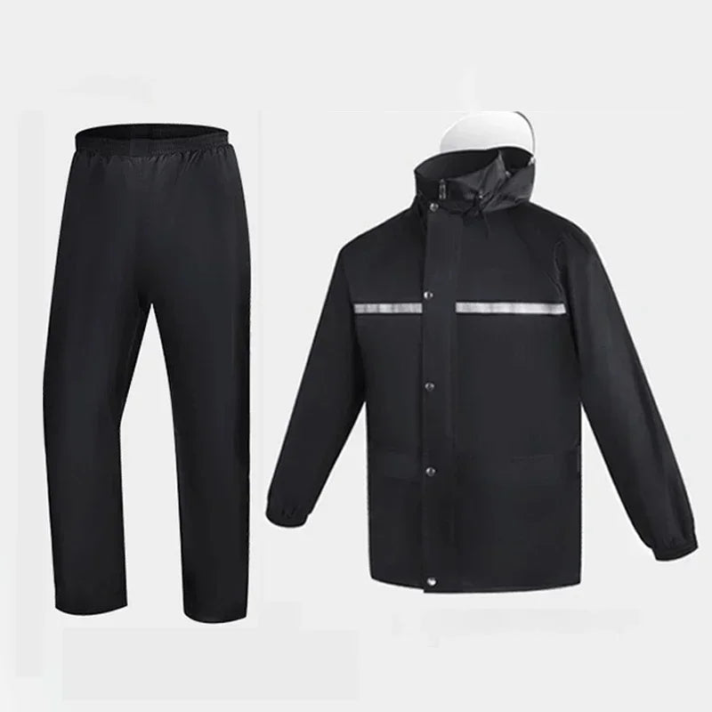 Veloria Regenpak Dames en Heren – Waterdichte Jas met Kap en Broek
