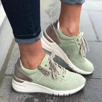 Veloria Orthopedische Wandelschoenen voor Dames – Comfortabele Veterschoenen met Brede Pasvorm