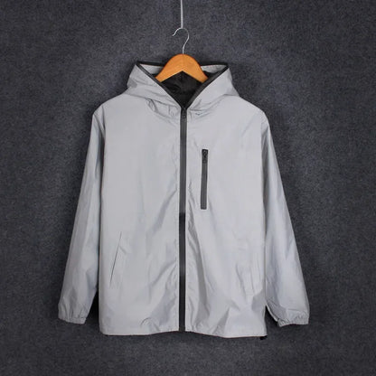 Élanor Heren Windbreaker Jas met Capuchon – Reflecterend, Waterafstotend, Lente & Herfst