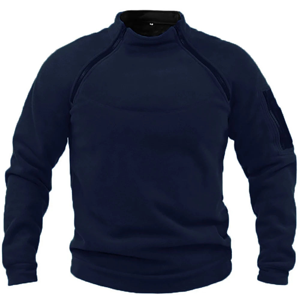 Élanor Heren Fleece Outdoor Sweater met Ritssluiting – Winddicht en Warm Hiking Sweatshirt