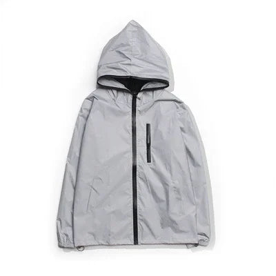 Élanor Heren Windbreaker Jas met Capuchon – Reflecterend, Waterafstotend, Lente & Herfst