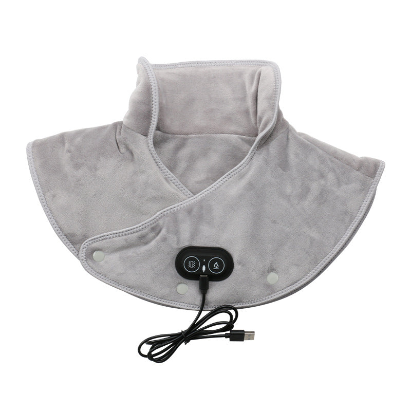 Élanor Nek- en Schouder Verwarmingskussen met Warmtefunctie en Vibratie – USB Oplaadbaar