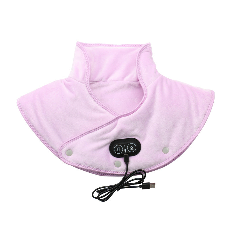 Élanor Nek- en Schouder Verwarmingskussen met Warmtefunctie en Vibratie – USB Oplaadbaar