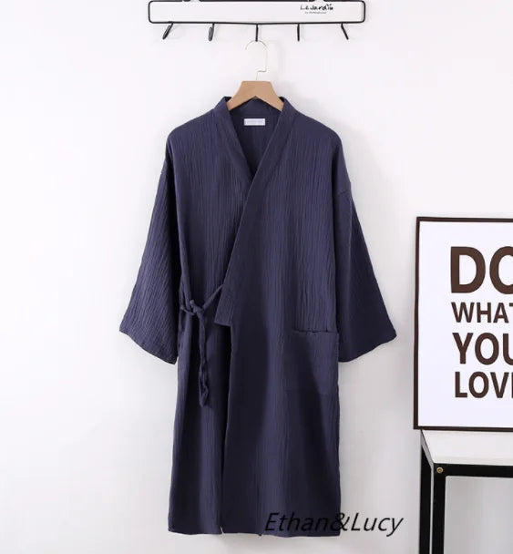 Évoque Katoenen Kimono Badjas voor Dames en Heren
