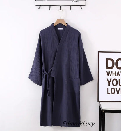 Évoque Katoenen Kimono Badjas voor Dames en Heren