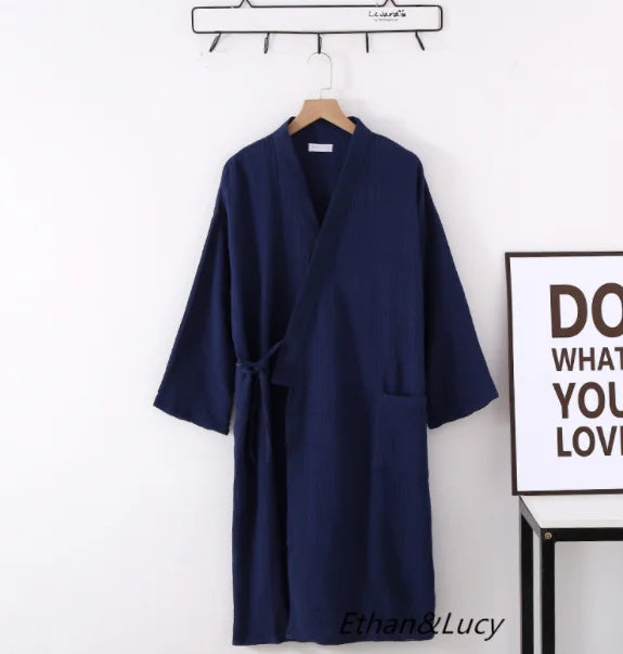 Évoque Katoenen Kimono Badjas voor Dames en Heren