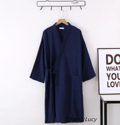 Évoque Katoenen Kimono Badjas voor Dames en Heren