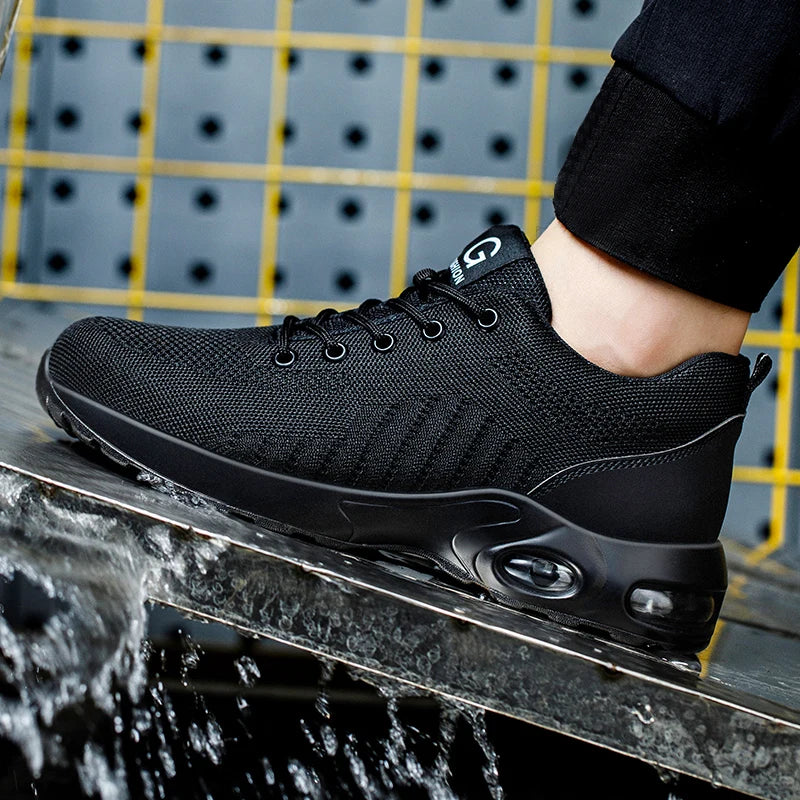 Évoque Heren Veiligheidslaarzen met Stalen Neus en Antislip Zool