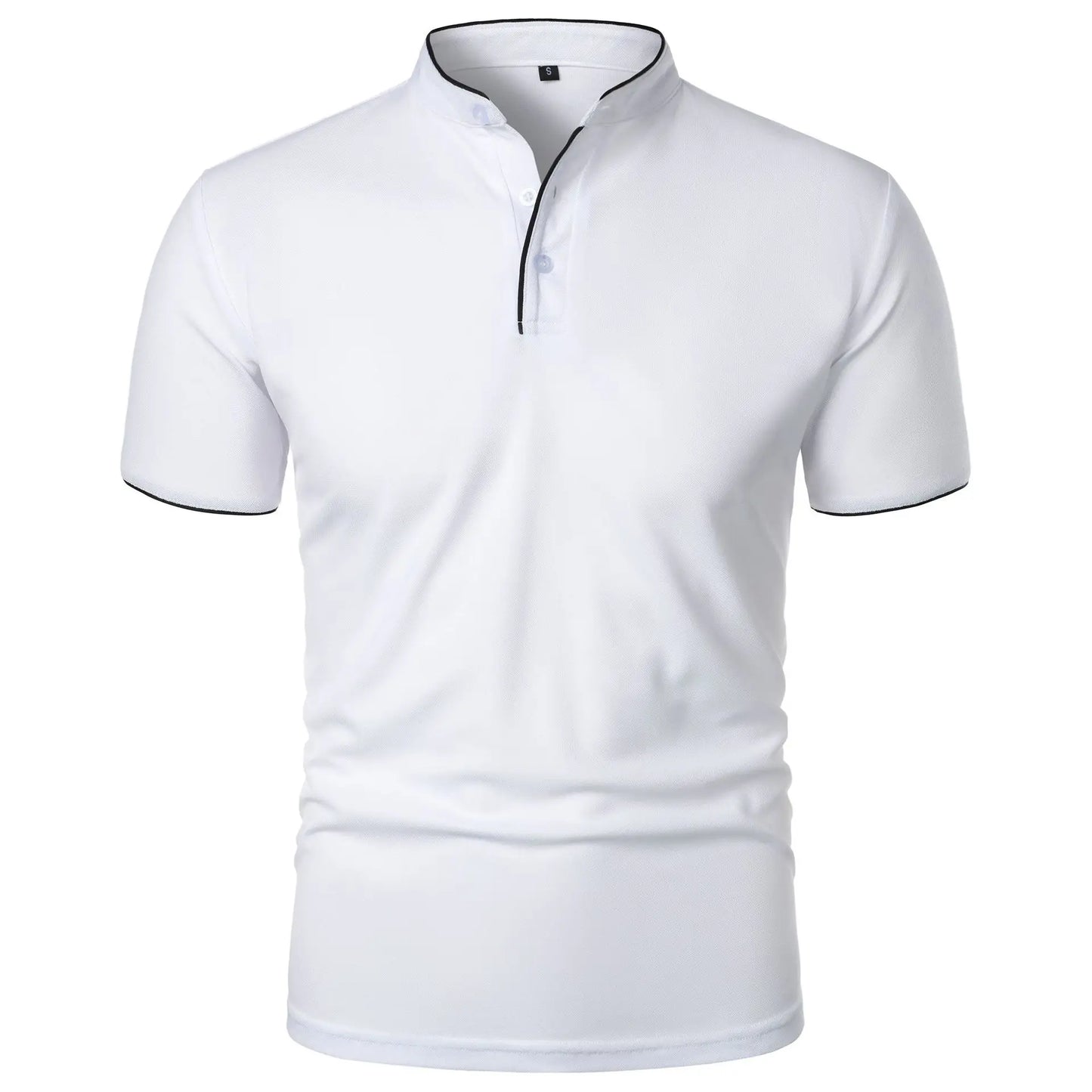 Évoque Heren Polo T-shirt met Korte Mouwen – Ademend, Losse Pasvorm en Effen Kleur met Kraag