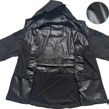 Évoque Heren Softshell Jas met Capuchon – Winddicht & Waterafstotend Outdoor Bomberjack