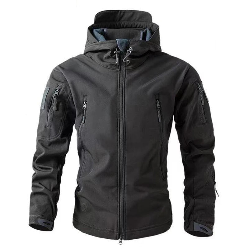 Évoque Heren Softshell Fleece Jas – Waterdicht Outdoor Wandel- en Vrijetijdsjack voor Herfst en Winter