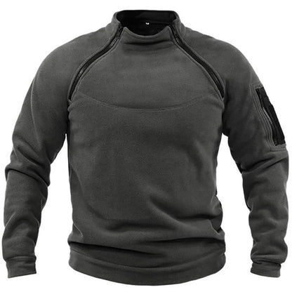 Élanor Heren Fleece Outdoor Sweater met Ritssluiting – Winddicht en Warm Hiking Sweatshirt