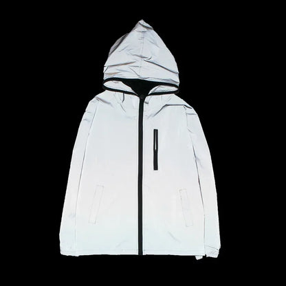 Élanor Heren Windbreaker Jas met Capuchon – Reflecterend, Waterafstotend, Lente & Herfst