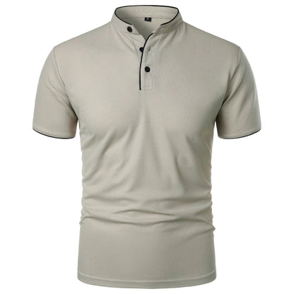 Évoque Heren Polo T-shirt met Korte Mouwen – Ademend, Losse Pasvorm en Effen Kleur met Kraag