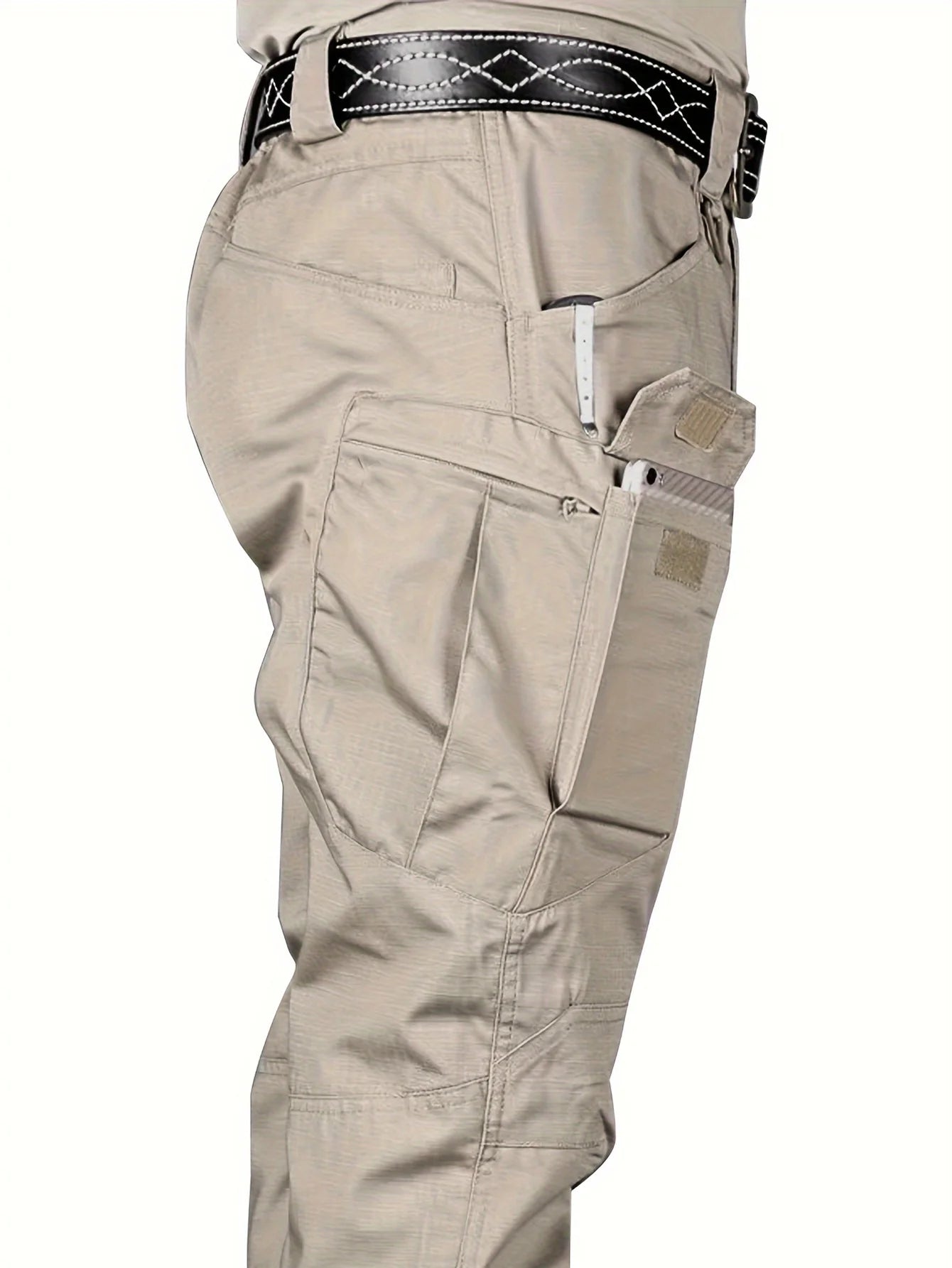 Élanor Heren Outdoor Cargo Broek – Waterafstotend & Slijtvast met Multi-Zakken
