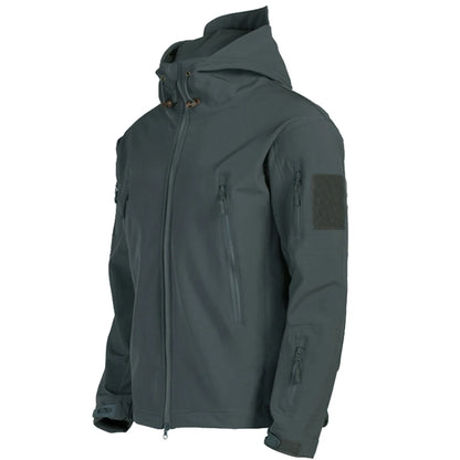 Évoque Heren Softshell Jas met Capuchon – Winddicht & Waterafstotend Outdoor Bomberjack