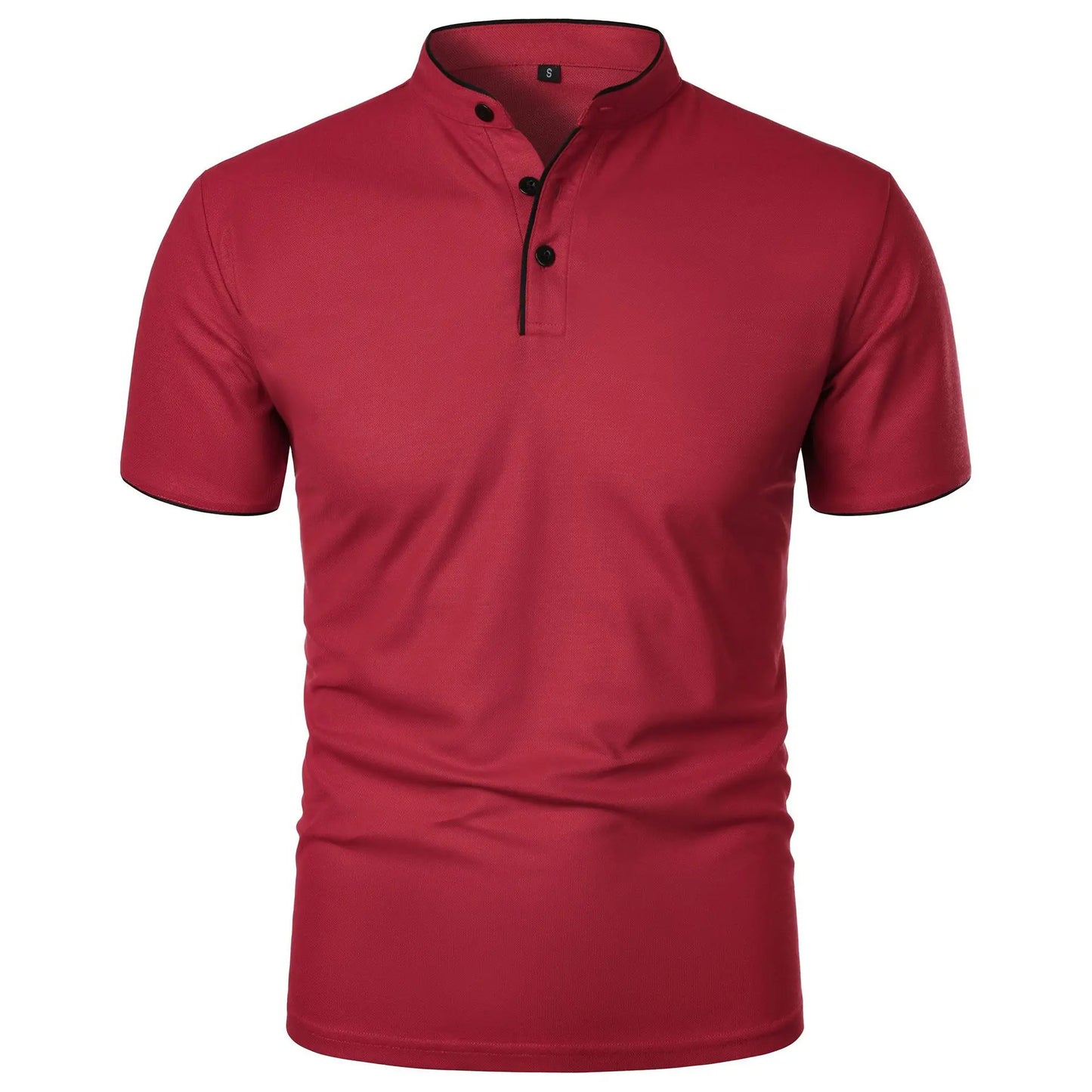Évoque Heren Polo T-shirt met Korte Mouwen – Ademend, Losse Pasvorm en Effen Kleur met Kraag