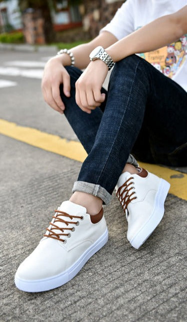 Élanor Canvas Herensneakers met Witte Zool – Casual en Stijlvol