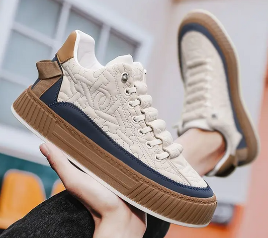 Veloria Handgemaakte Leren Wandelschoenen met Antislipzool – Casual en Duurzaam Ontwerp