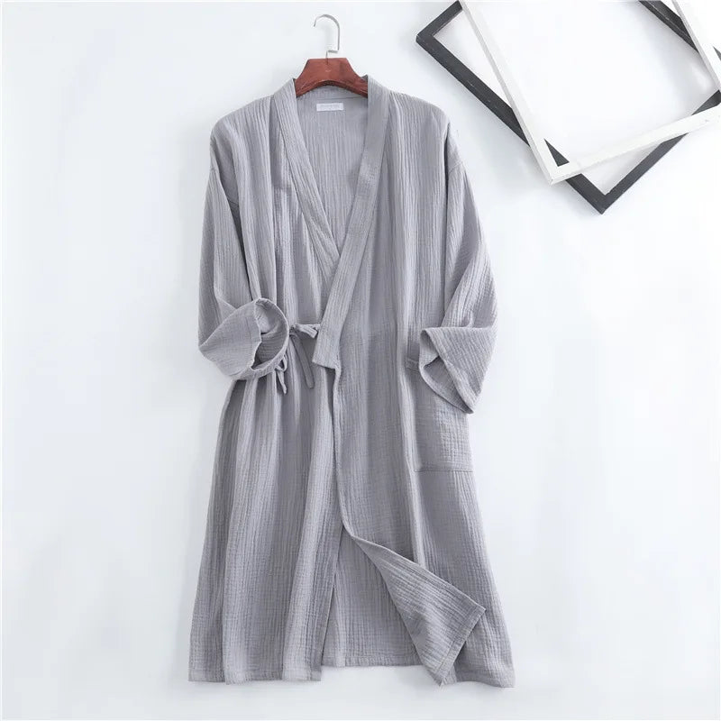 Évoque Katoenen Kimono Badjas voor Dames en Heren