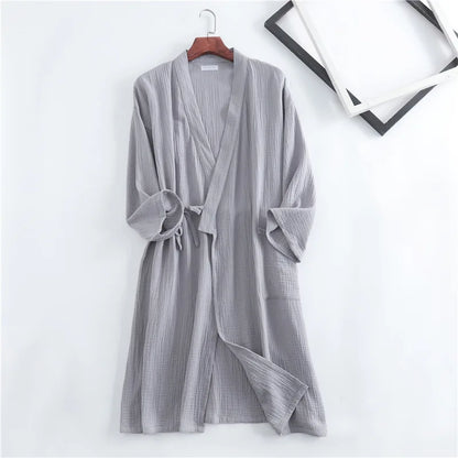 Évoque Katoenen Kimono Badjas voor Dames en Heren