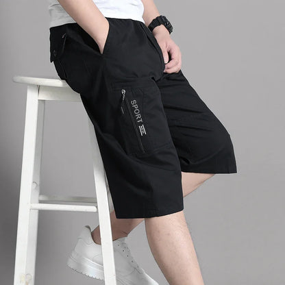 Évoque Heren Cargo Shorts tot op de Knie met Ritszakken