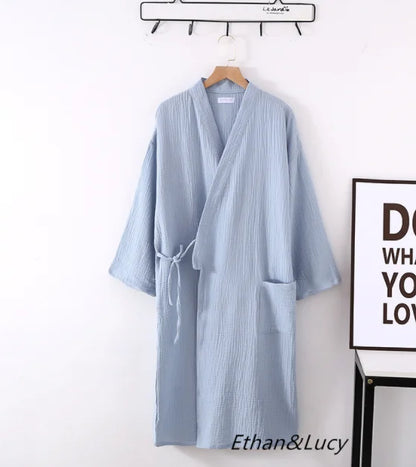 Évoque Katoenen Kimono Badjas voor Dames en Heren