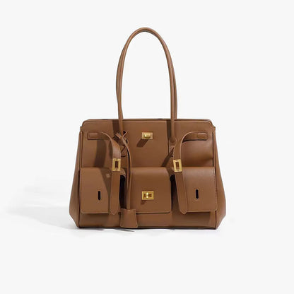 Élanor Luxe Handtas van Vegan Leer – Midi of Maxi Formaat met Gouden of Zilveren Details