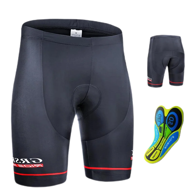 Évoque Heren Fietsshorts met Achterzak – 5D Gel Padding Lycra Wielrenbroek voor Mountainbike en Racefiets