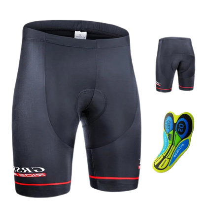 Évoque Heren Fietsshorts met Achterzak – 5D Gel Padding Lycra Wielrenbroek voor Mountainbike en Racefiets
