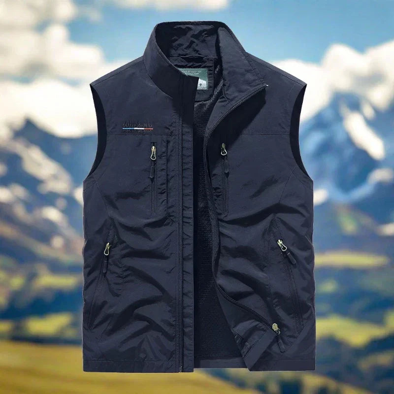 Évoque Heren Outdoor Vest – Multifunctionele Casual Bodywarmer met Zakdetails