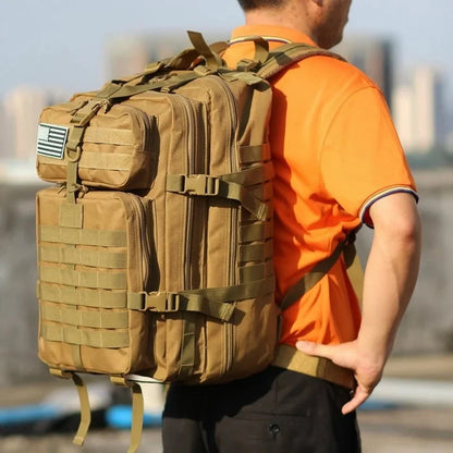 Aureum Tactische Rugzak 50L met Molle Systeem – Waterdicht Nylon Outdoor Backpack
