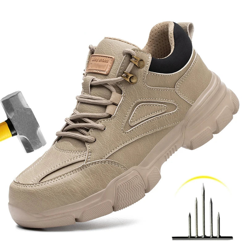 Évoque Safety Pro Heren Veiligheidsschoenen met Stalen Neus – Anti-smash en Anti-perforatie