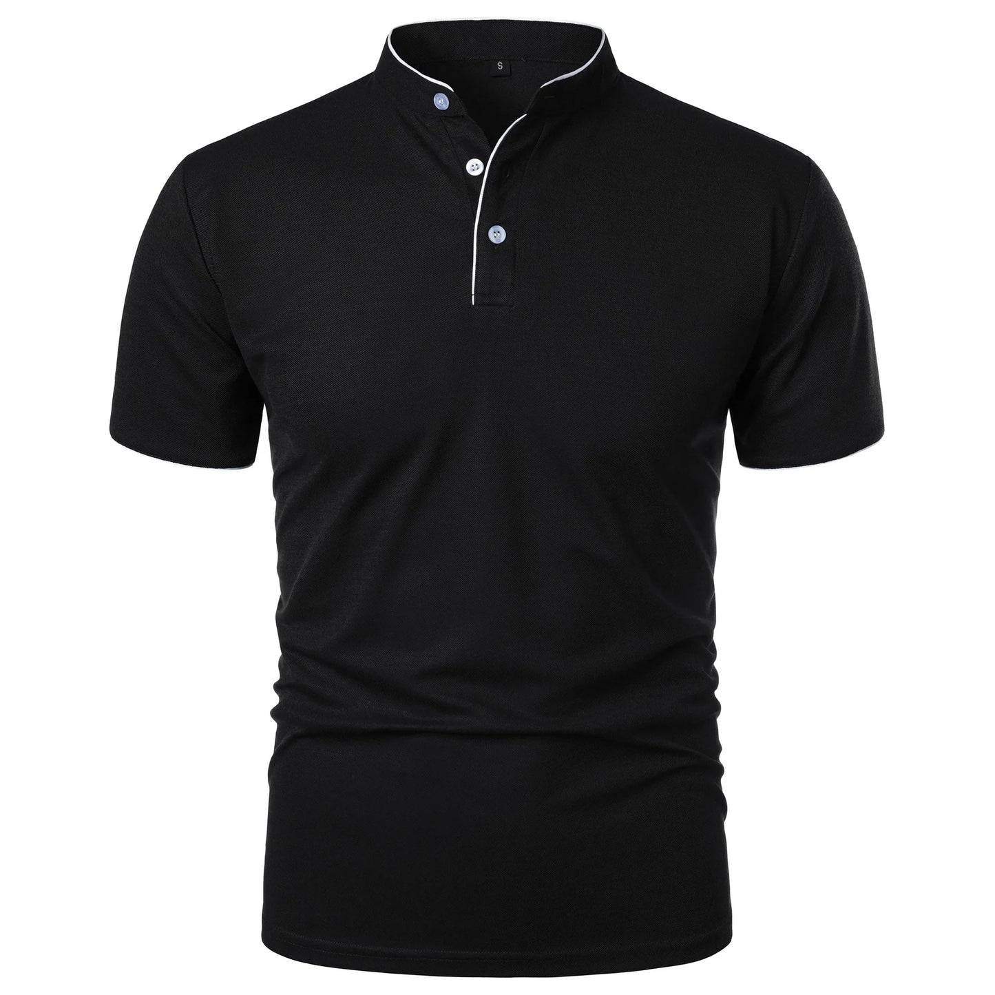 Évoque Heren Polo T-shirt met Korte Mouwen – Ademend, Losse Pasvorm en Effen Kleur met Kraag