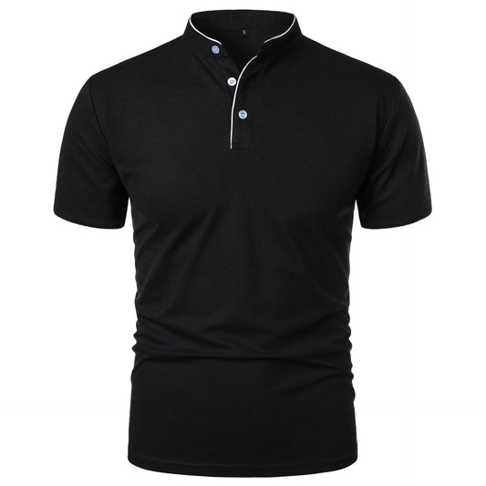 Évoque Heren Polo T-shirt met Korte Mouwen – Ademend, Losse Pasvorm en Effen Kleur met Kraag