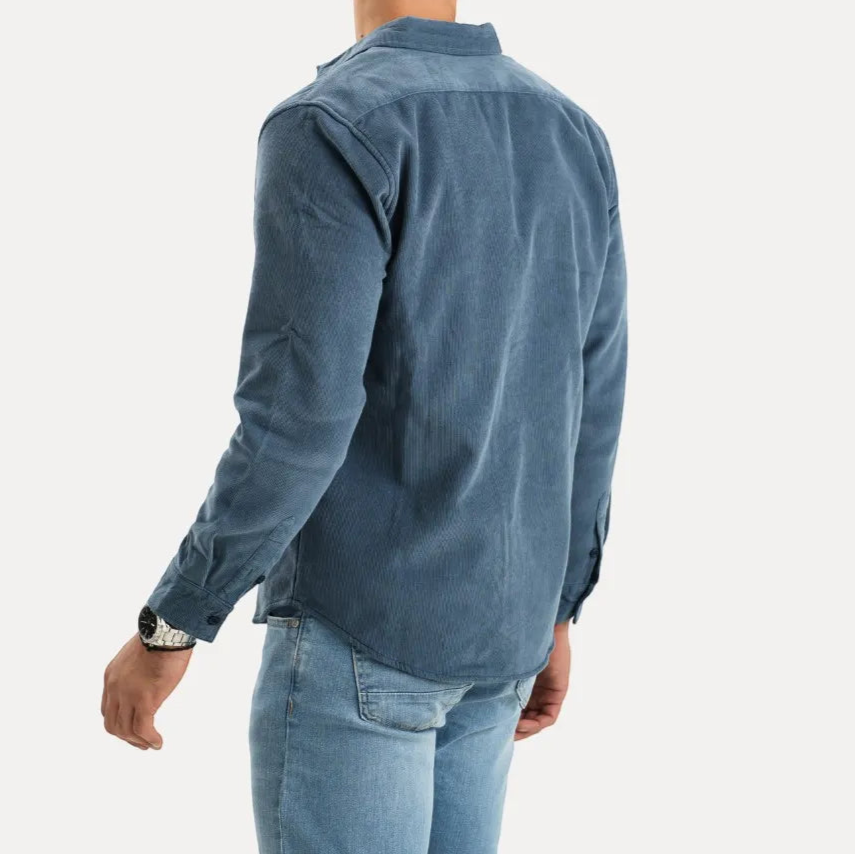 Veloria Corduroy Overhemd met Lange Mouwen en Zachte Voering – Katoenmix